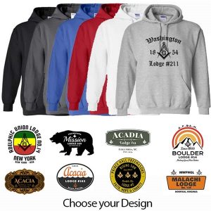 Masonic lodge pull over hoodie