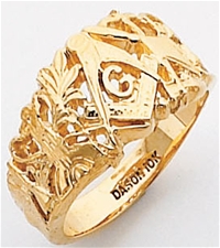 Masonic Ring - 5073BL - Open Back