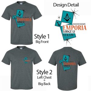 Masonic Lodge T-Shirt Starburst Design