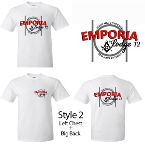 Masonic Lodge T-Shirt Few Enter Design