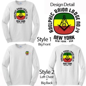 Masonic Lodge T-Shirt Tri Colors Design